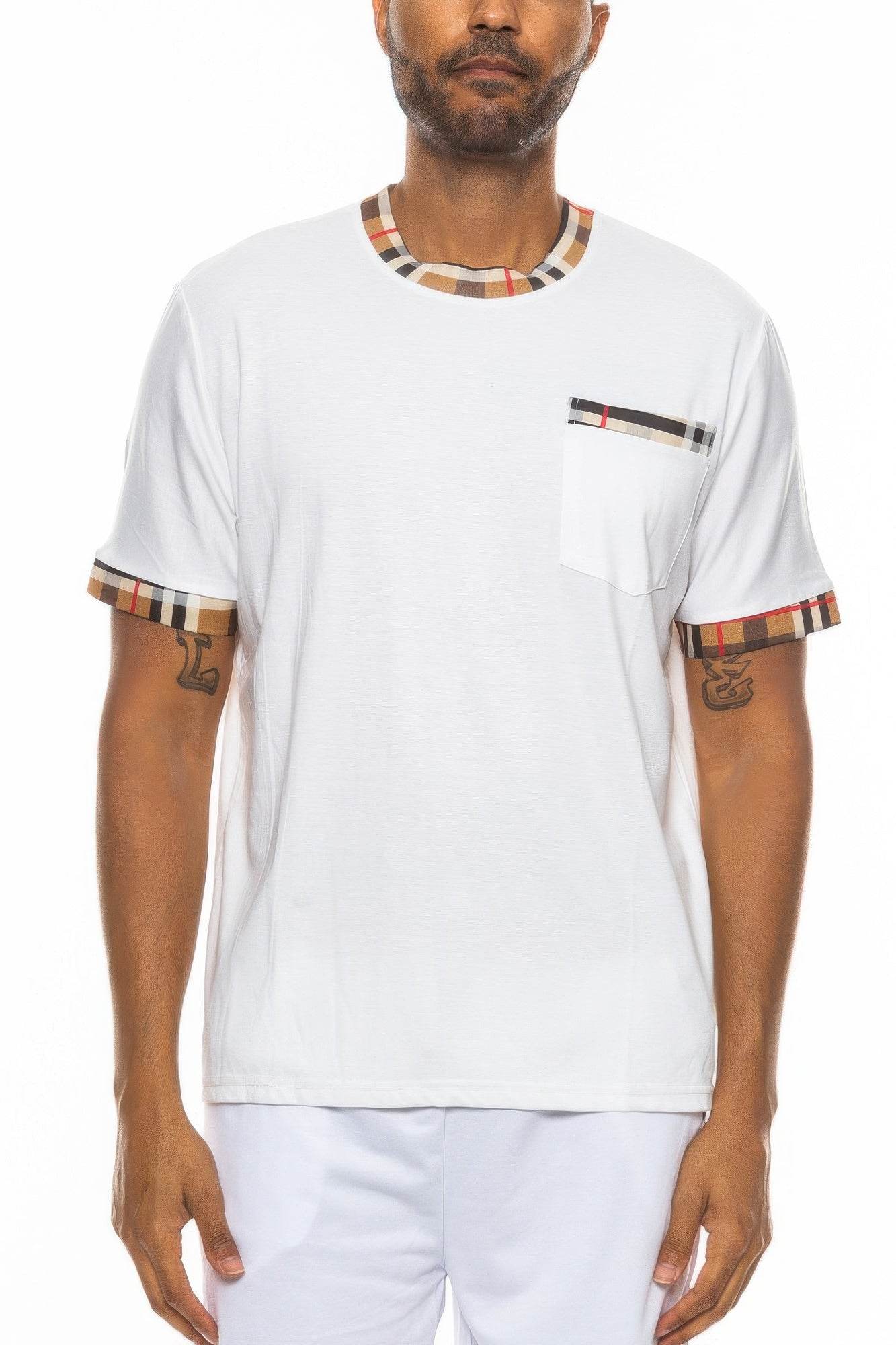 Checkered Short Sleeve Tee - Purcell's Clothing Company