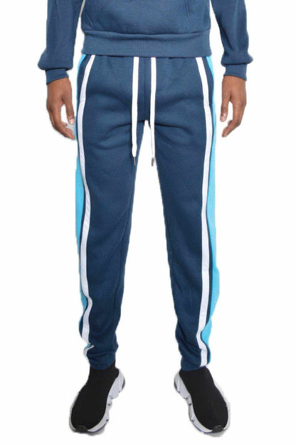 Solid Three Stripe Sweat Pants - Purcell's Clothing Company
