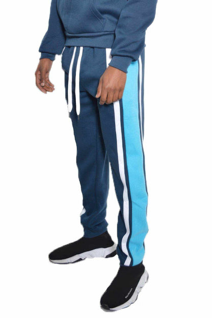 Solid Three Stripe Sweat Pants - Purcell's Clothing Company