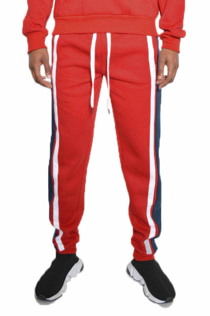 Solid Three Stripe Sweat Pants - Purcell's Clothing Company