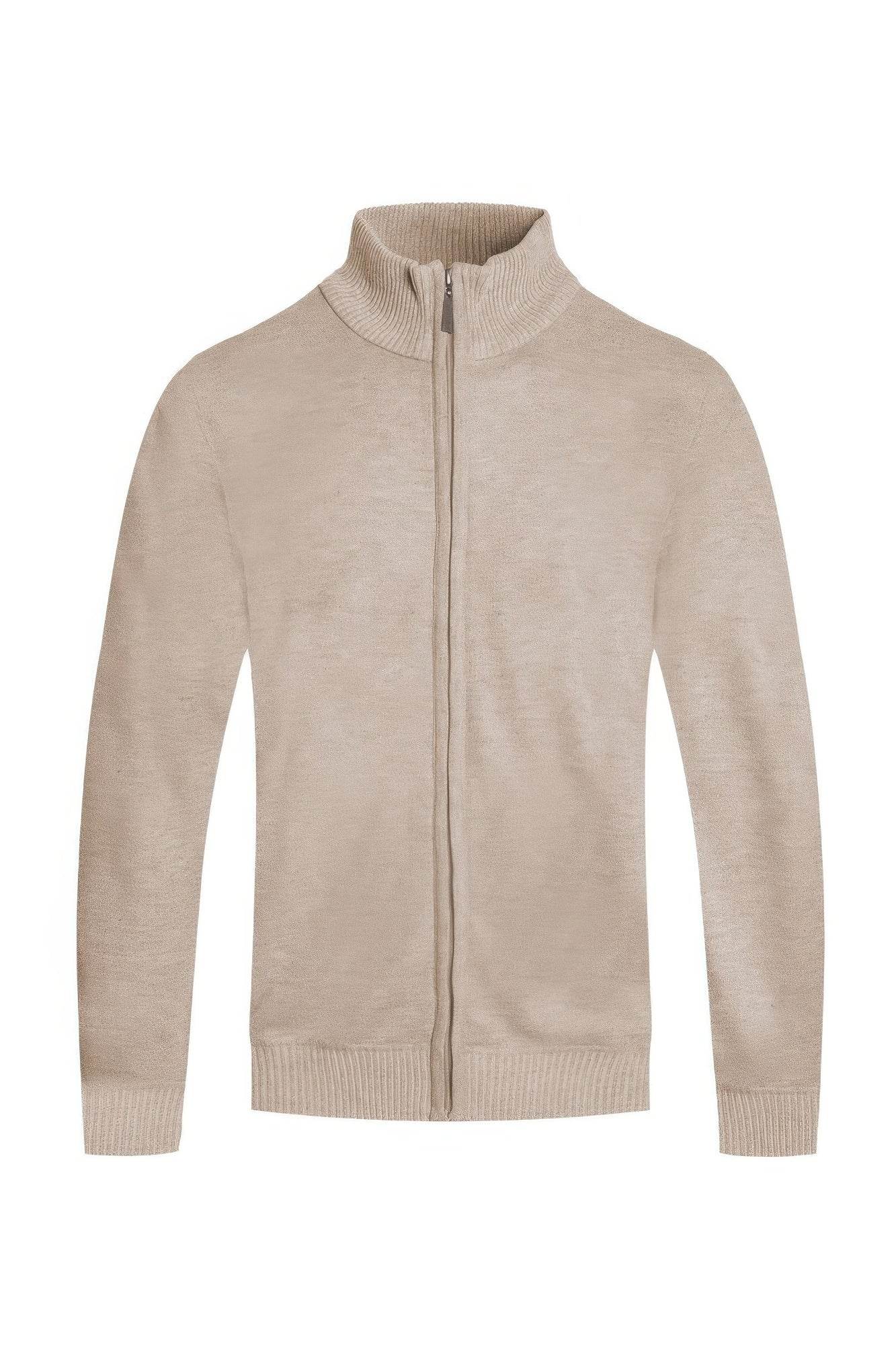 Mens Solid Full Zip Sweater - Purcell's Clothing Company