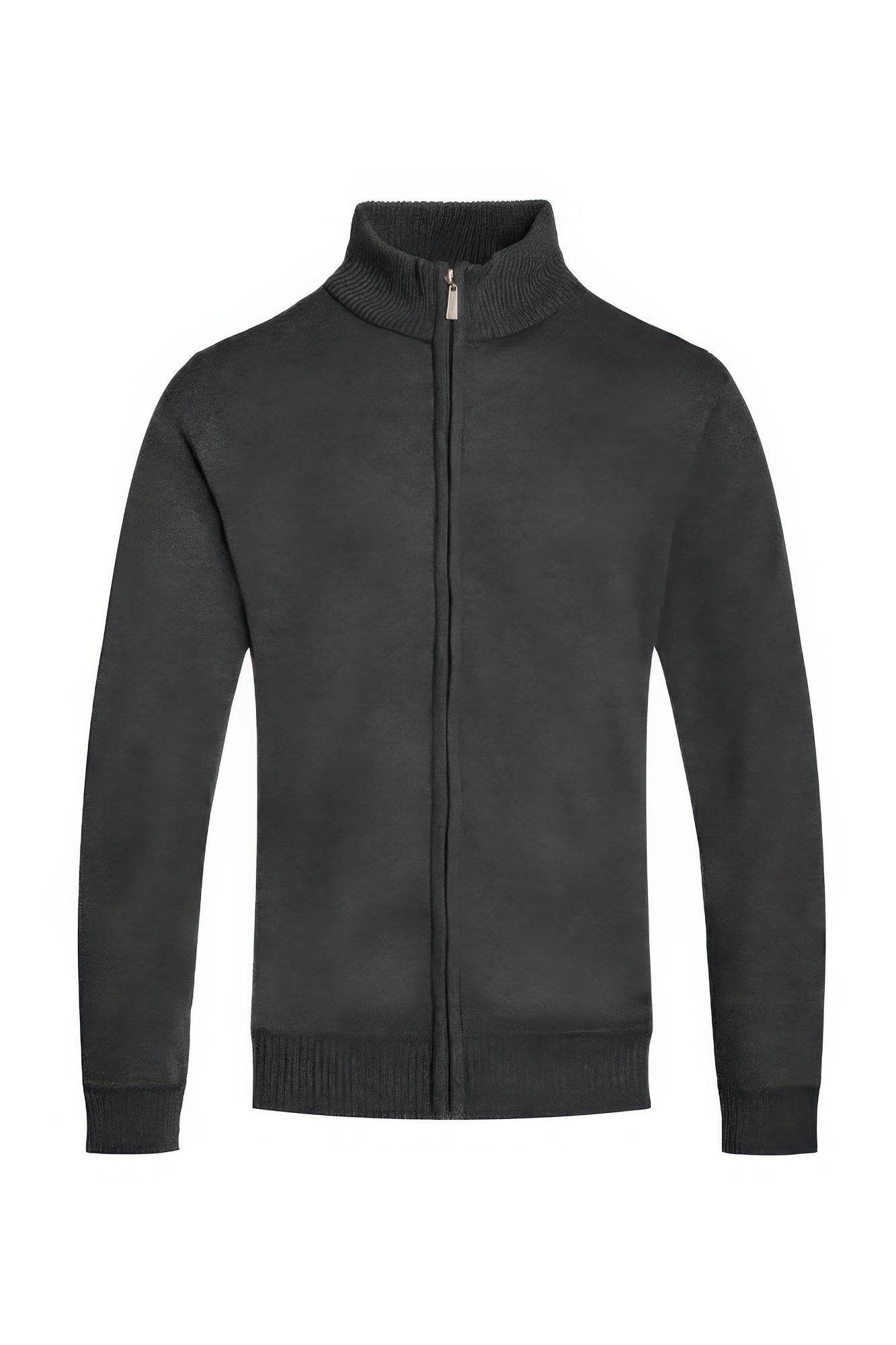 Mens Solid Full Zip Sweater - Purcell's Clothing Company