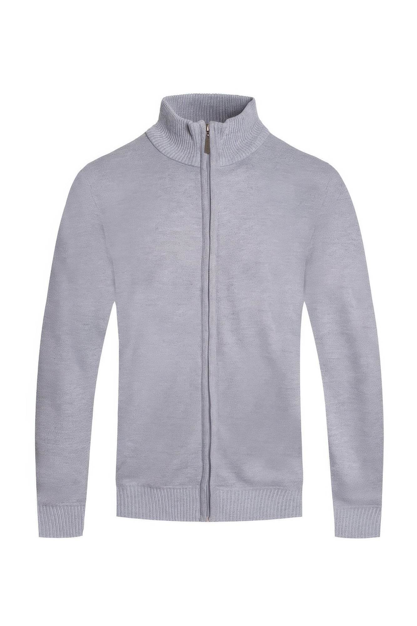 Mens Solid Full Zip Sweater - Purcell's Clothing Company