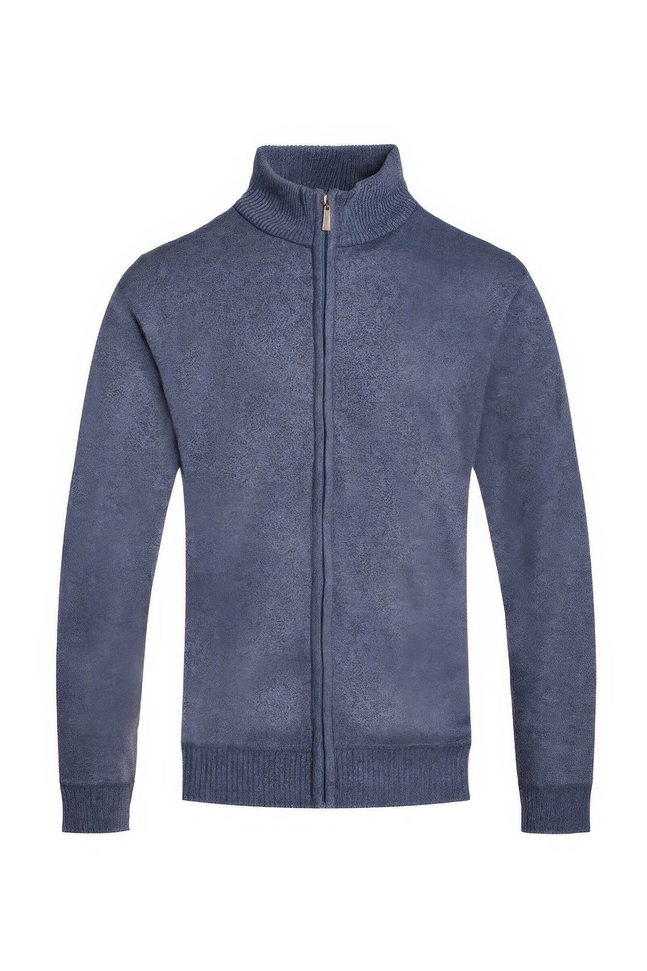 Mens Solid Full Zip Sweater - Purcell's Clothing Company