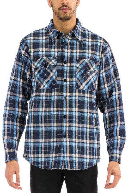 Mens Quilted Padded Flannel - Purcell's Clothing Company