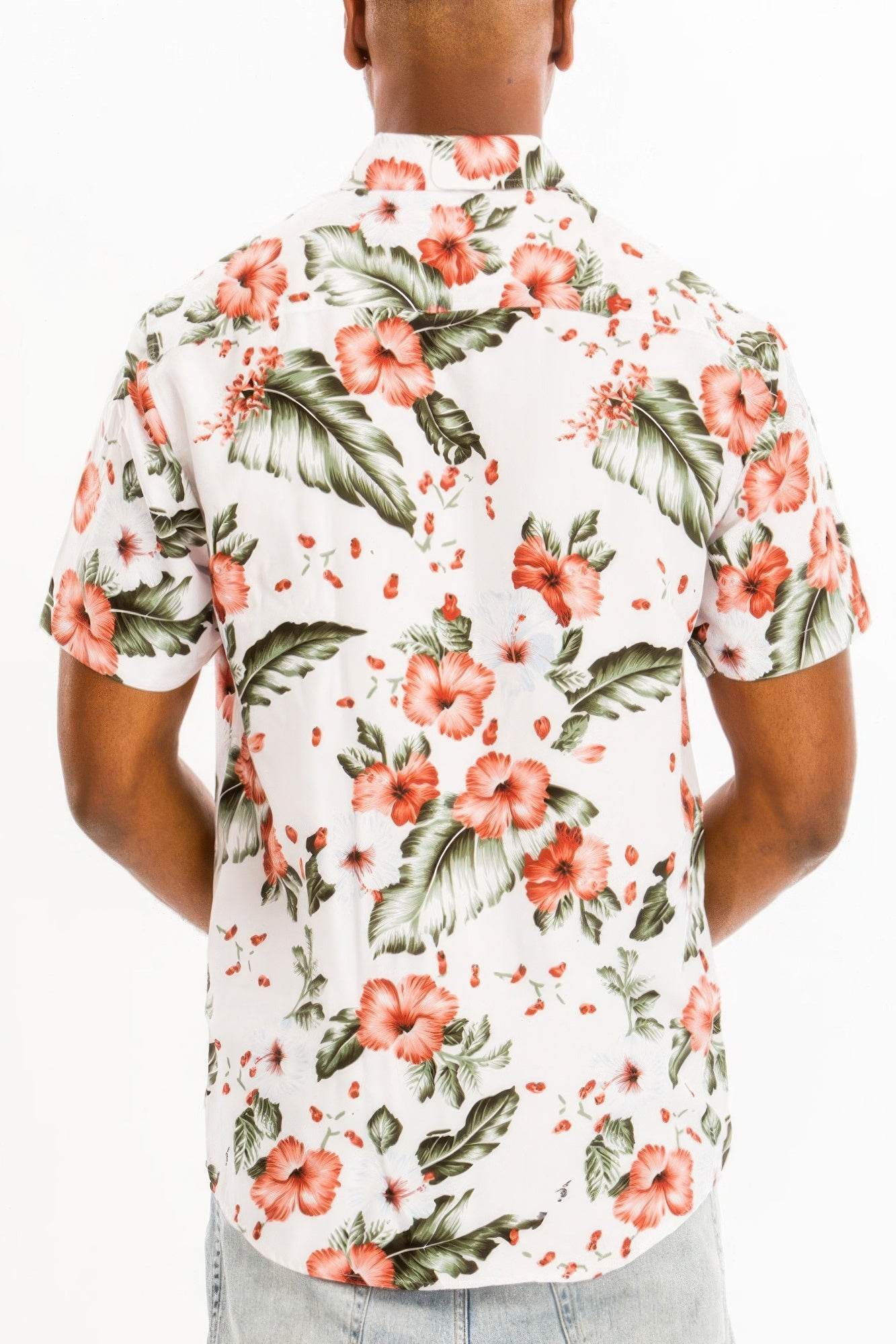 Hawaiian Print Button Down Shirt - Purcell's Clothing Company