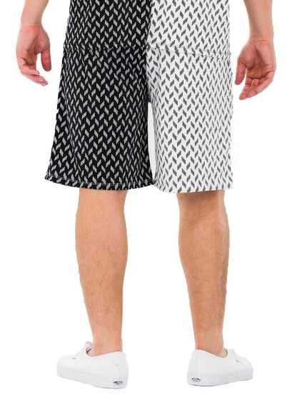 Mens Diamond Two Tone Print Shorts - Purcell's Clothing Company