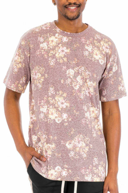 Heathered Floral T-Shirt - Purcell's Clothing Company
