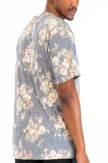 Heathered Floral T-Shirt - Purcell's Clothing Company