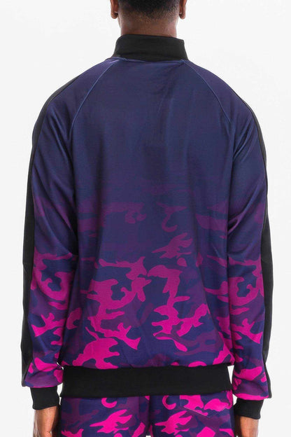 Mens Camo Ombre Track Jacket - Purcell's Clothing Company