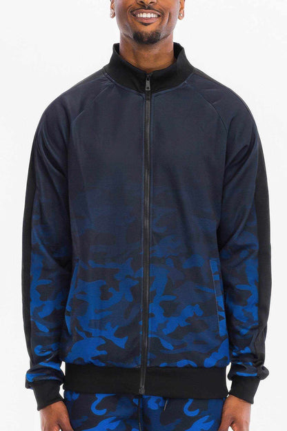 Mens Camo Ombre Track Jacket - Purcell's Clothing Company