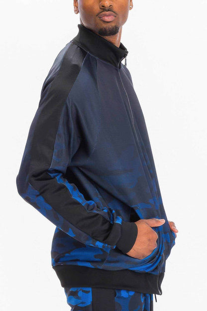 Mens Camo Ombre Track Jacket - Purcell's Clothing Company