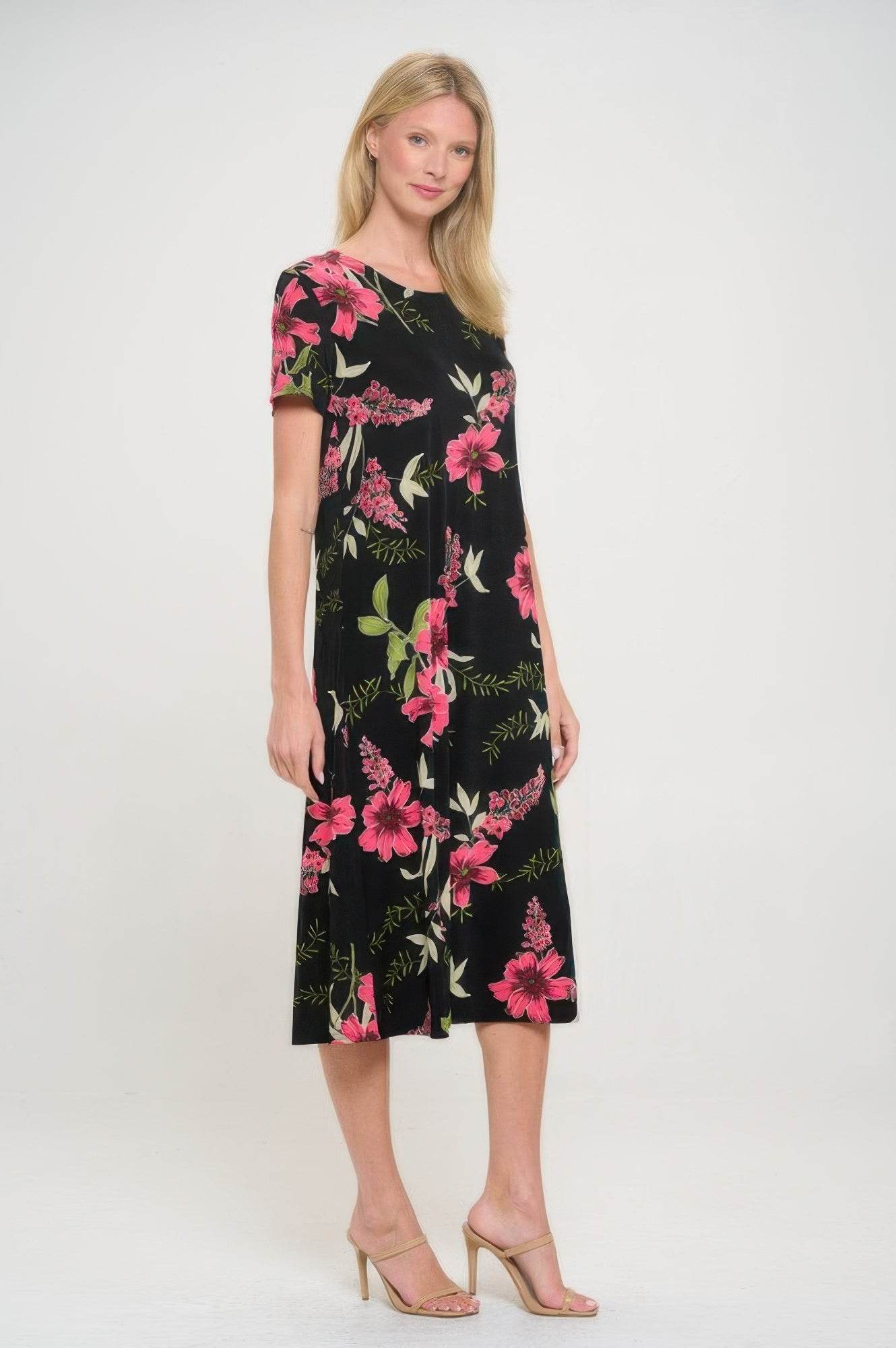 Plus Size BNS Floral Long Dress - Purcell's Clothing Company
