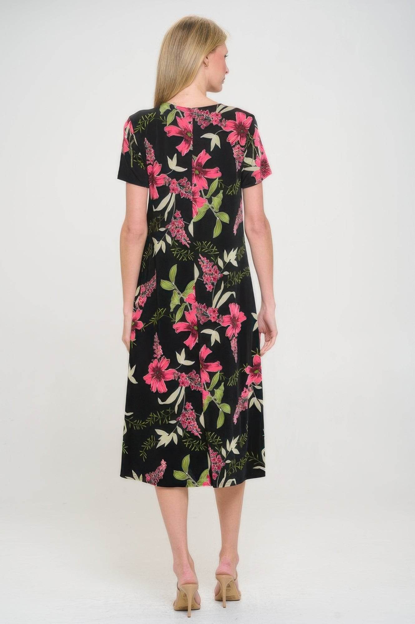 Plus Size BNS Floral Long Dress - Purcell's Clothing Company