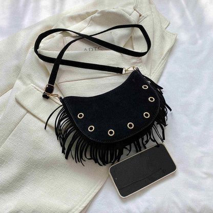 Fringe Detail Crossbody Bag - Purcell's Clothing Company