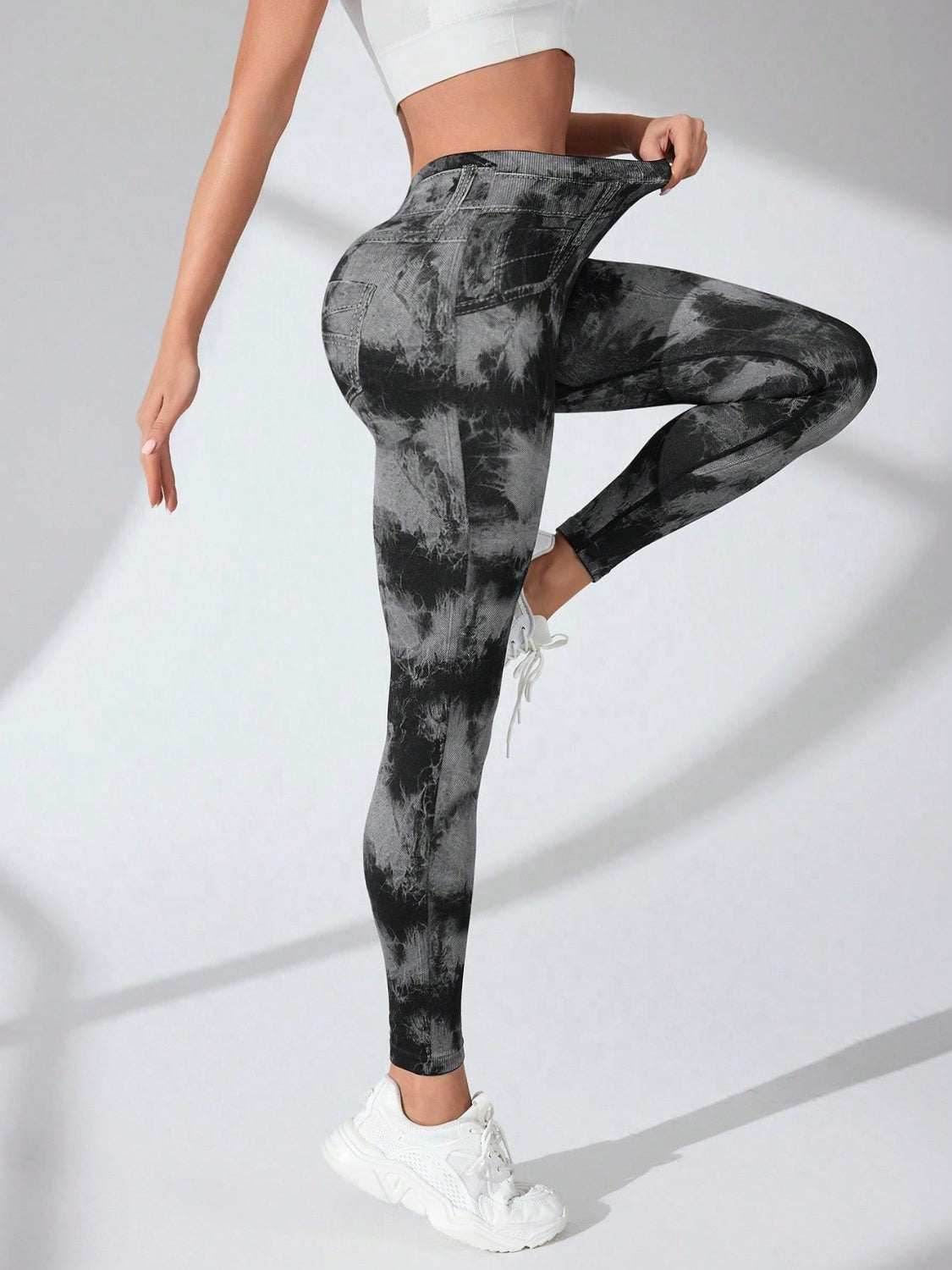 Tie-Dye High Waist Active Leggings - Purcell's Clothing Company