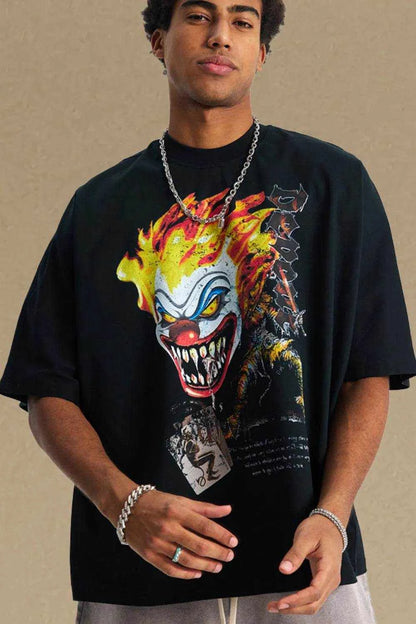 Graphic Round Neck Half Sleeve T-Shirt - Purcell's Clothing Company