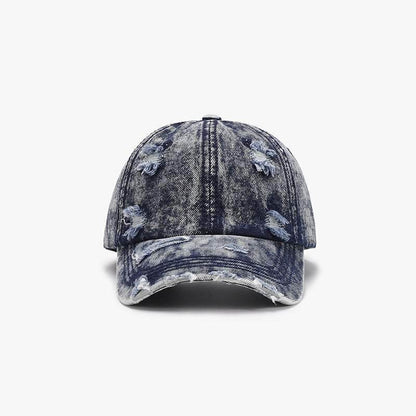Distressed Cotton Baseball Cap - Purcell's Clothing Company