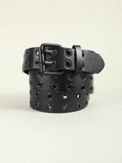 Grommet PU Leather Belt - Purcell's Clothing Company