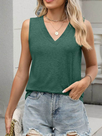 Classic V-Neck Sleeveless Tank Top - Purcell's Clothing Company