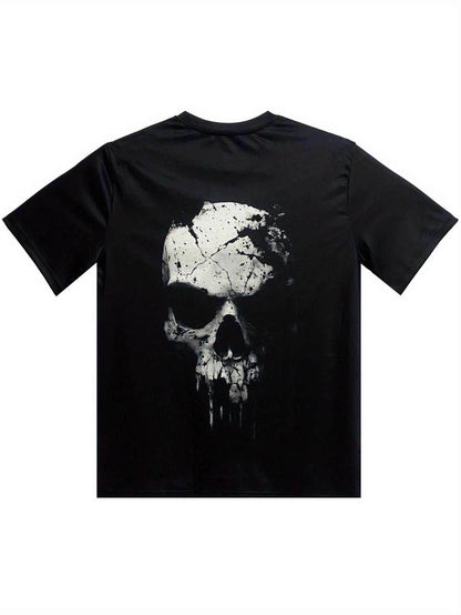 3D Shattered Skull Graphic Print Tee - Purcell's Clothing Company