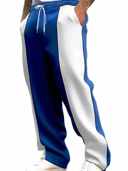 Full Drawstring Contrast Pants Plus - Purcell's Clothing Company