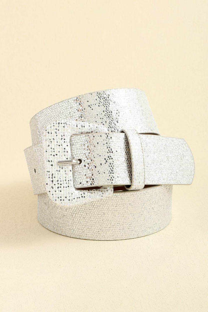 Glitter PU Leather Belt - Purcell's Clothing Company