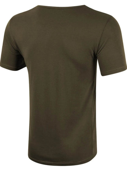 Casual Henley Pocket T-Shirt - Purcell's Clothing Company