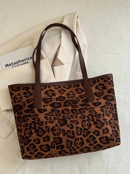 Leopard Polyester Tote Bag - Purcell's Clothing Company