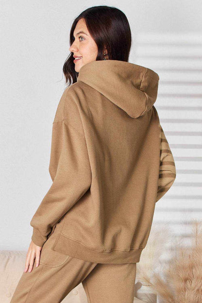 RISEN Drawstring Drop Shoulder Long Sleeve Hoodie - Purcell's Clothing Company