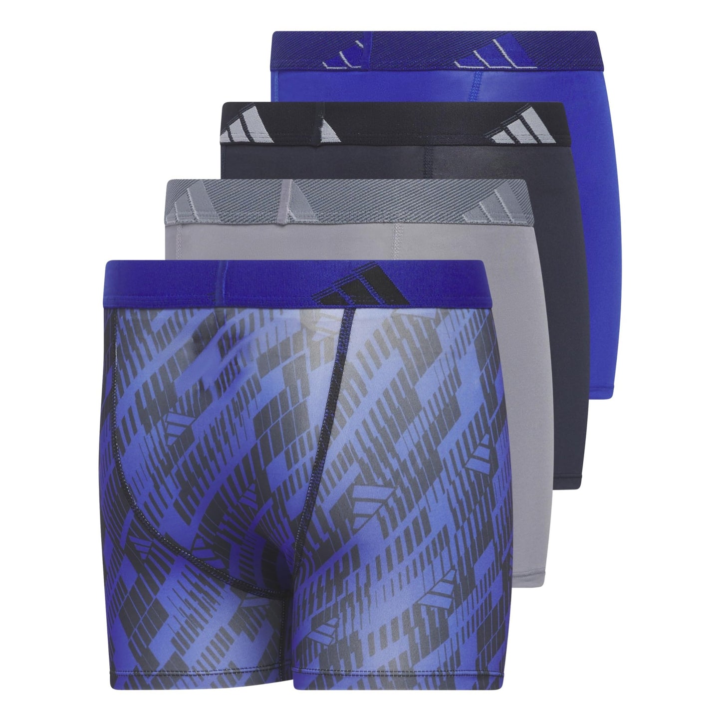 Adidas Athletic Fit Microfiber Boxer Brief (4 - Pack) - Purcell's Clothing Company - 