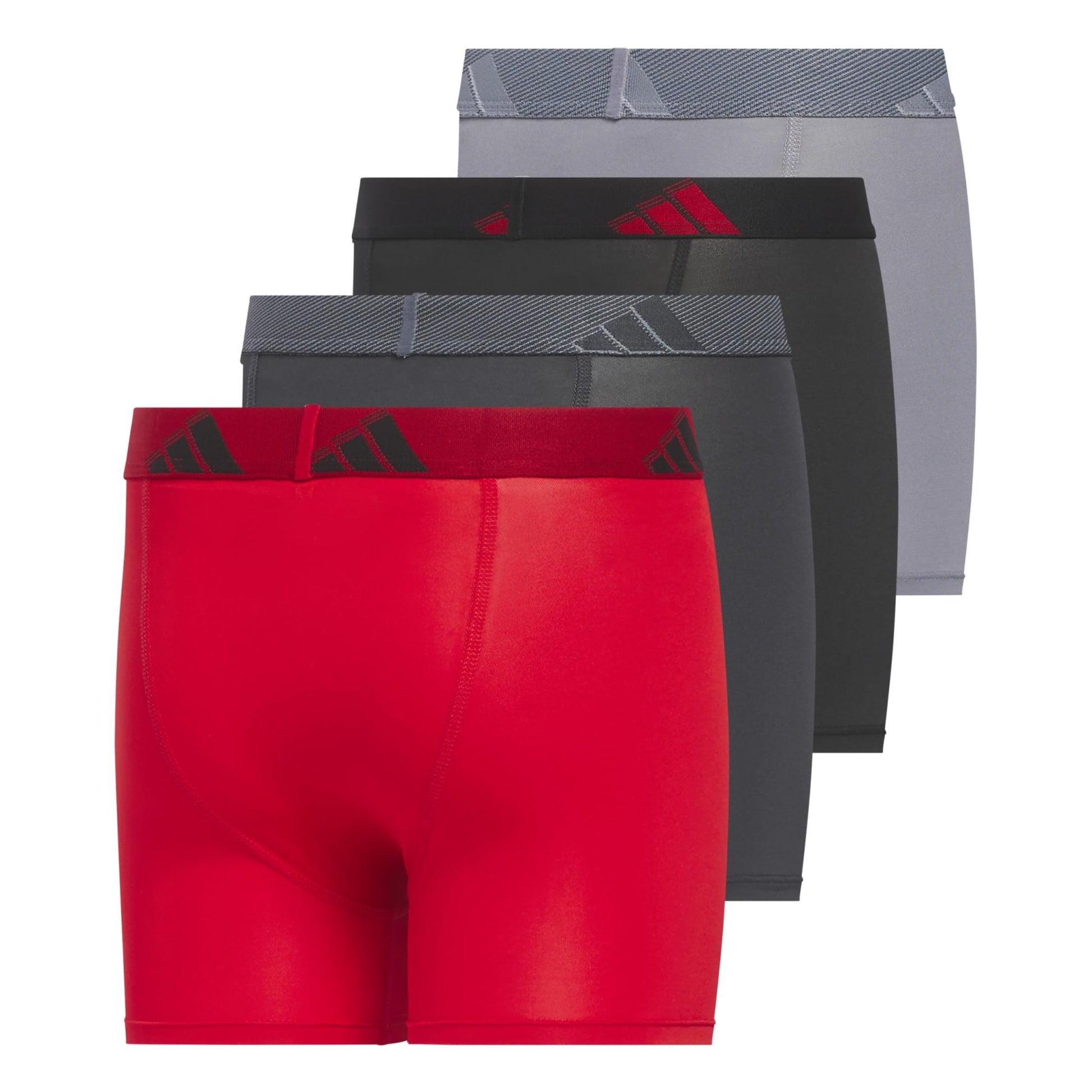 Adidas Athletic Fit Microfiber Boxer Brief (4 - Pack) - Purcell's Clothing Company - 