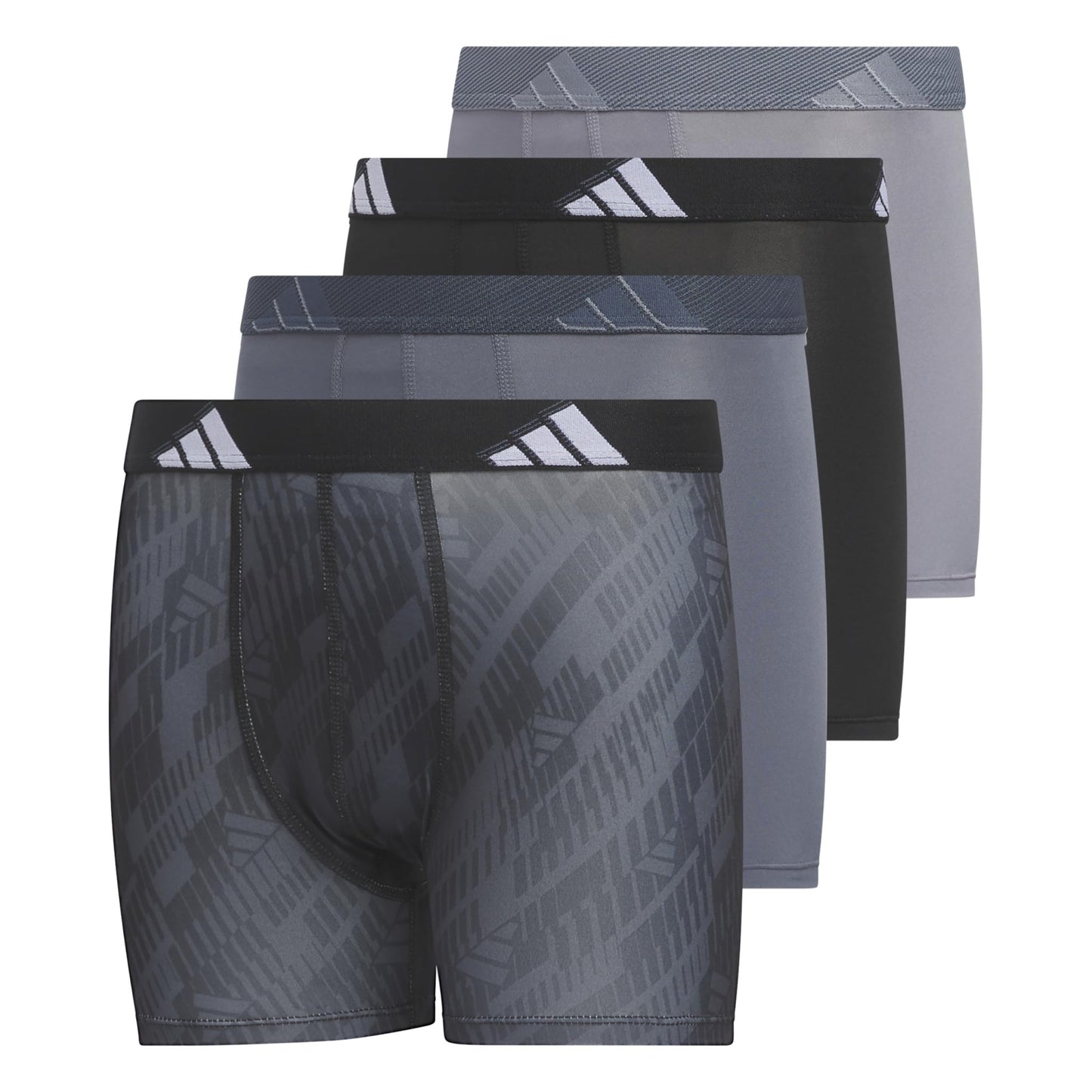 Adidas Athletic Fit Microfiber Boxer Brief (4 - Pack) - Purcell's Clothing Company - 