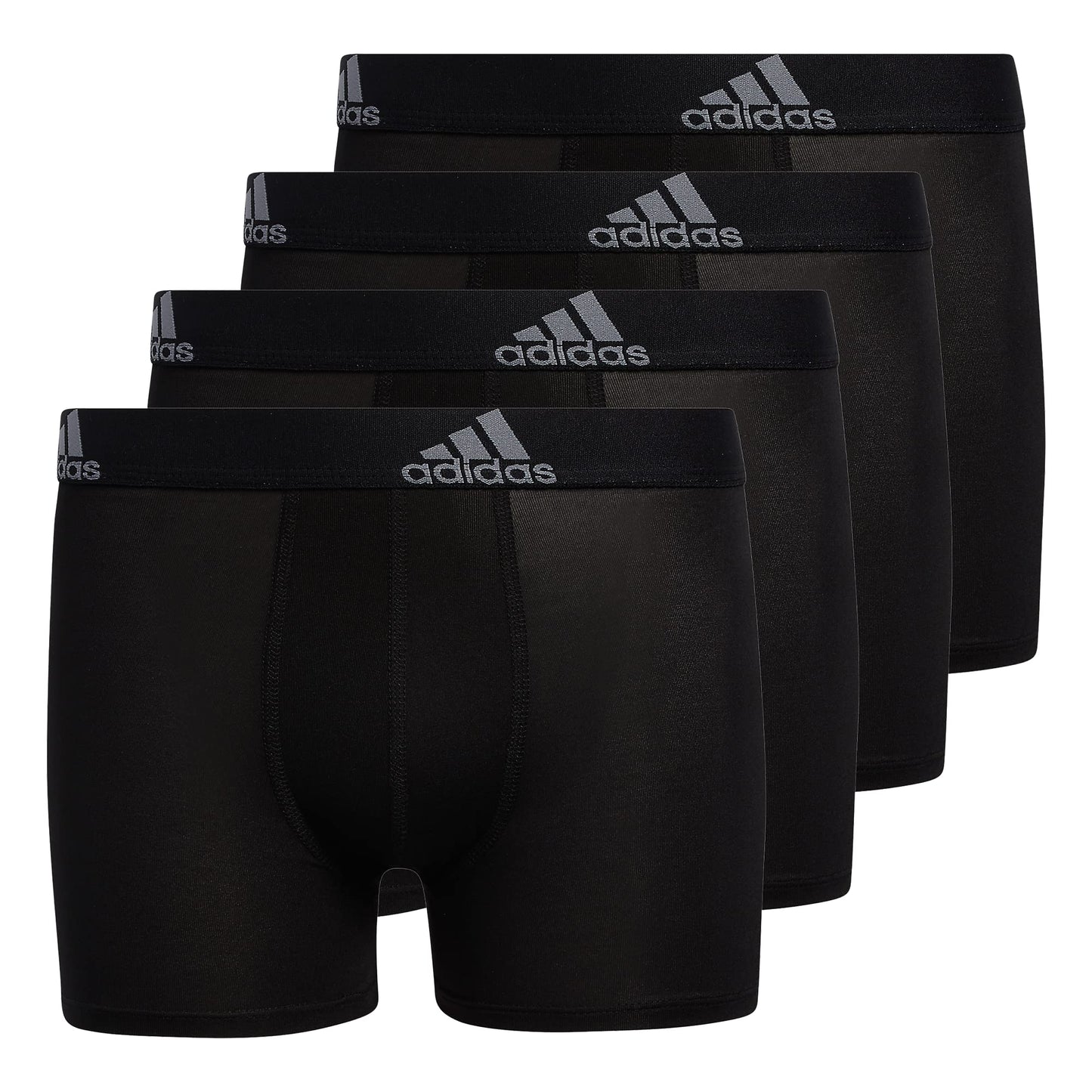 Adidas Athletic Fit Microfiber Boxer Brief (4 - Pack) - Purcell's Clothing Company - 