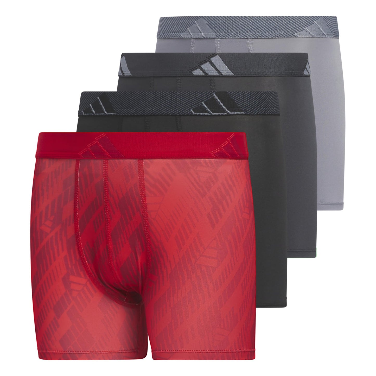 Adidas Athletic Fit Microfiber Boxer Brief (4 - Pack) - Purcell's Clothing Company - 