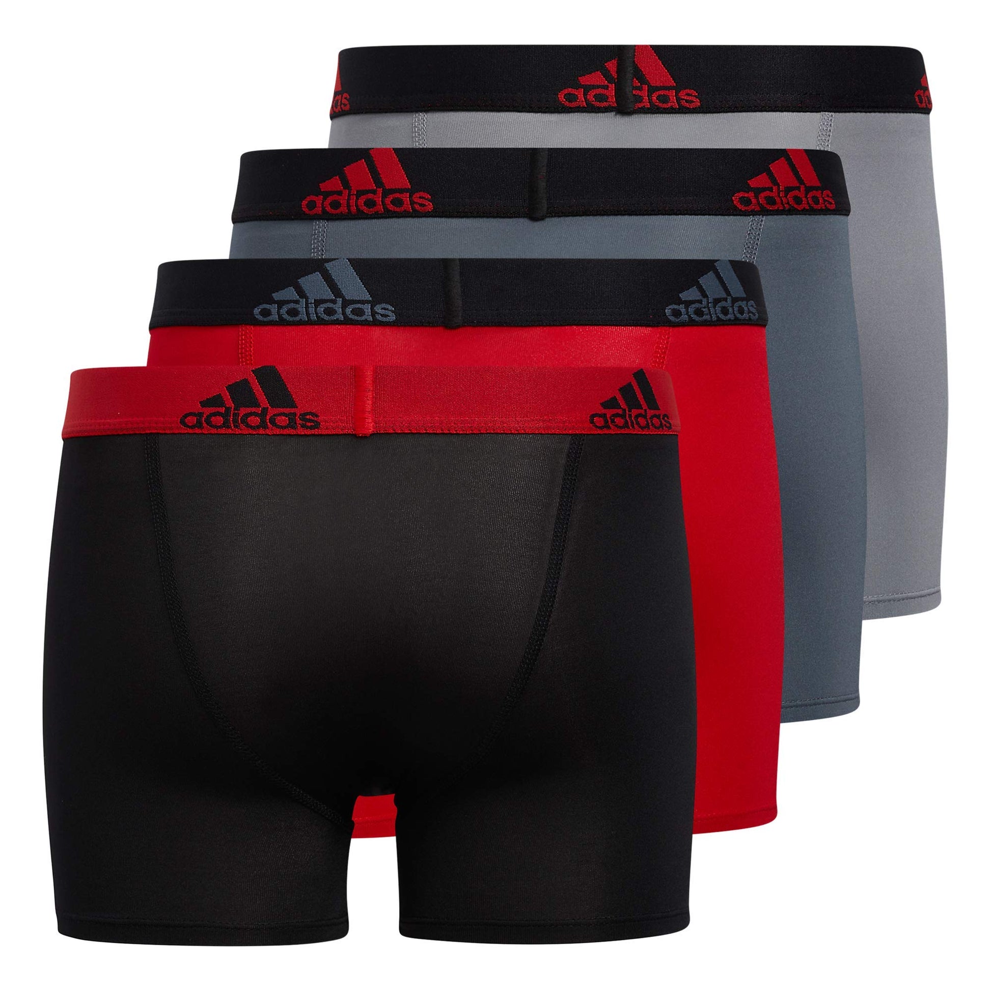 Adidas Athletic Fit Microfiber Boxer Brief (4 - Pack) - Purcell's Clothing Company - 