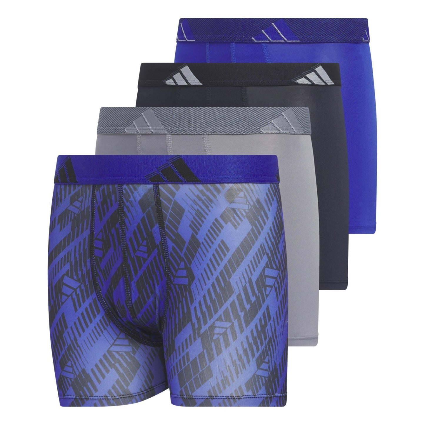 Adidas Athletic Fit Microfiber Boxer Brief (4 - Pack) - Purcell's Clothing Company - 