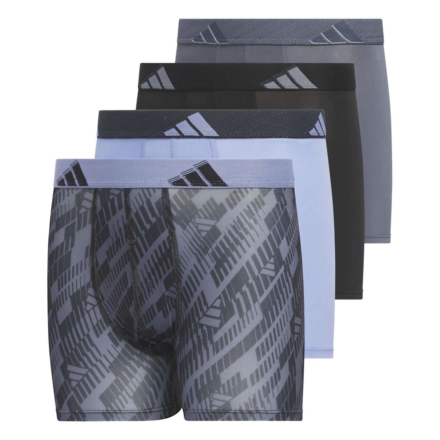 Adidas Athletic Fit Microfiber Boxer Brief (4 - Pack) - Purcell's Clothing Company - 