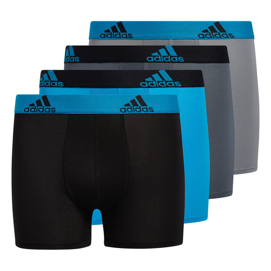 Adidas Athletic Fit Microfiber Boxer Brief (4 - Pack) - Purcell's Clothing Company - 