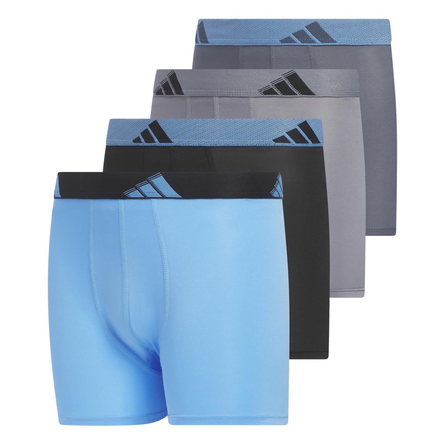 Adidas Athletic Fit Microfiber Boxer Brief (4 - Pack) - Purcell's Clothing Company - 