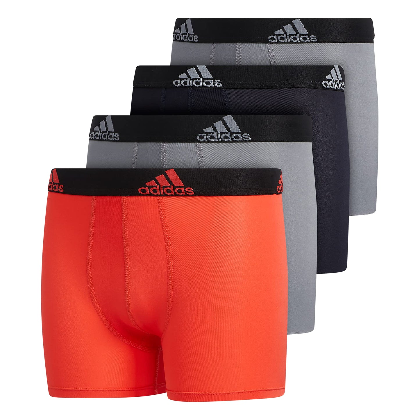 Adidas Athletic Fit Microfiber Boxer Brief (4 - Pack) - Purcell's Clothing Company - 