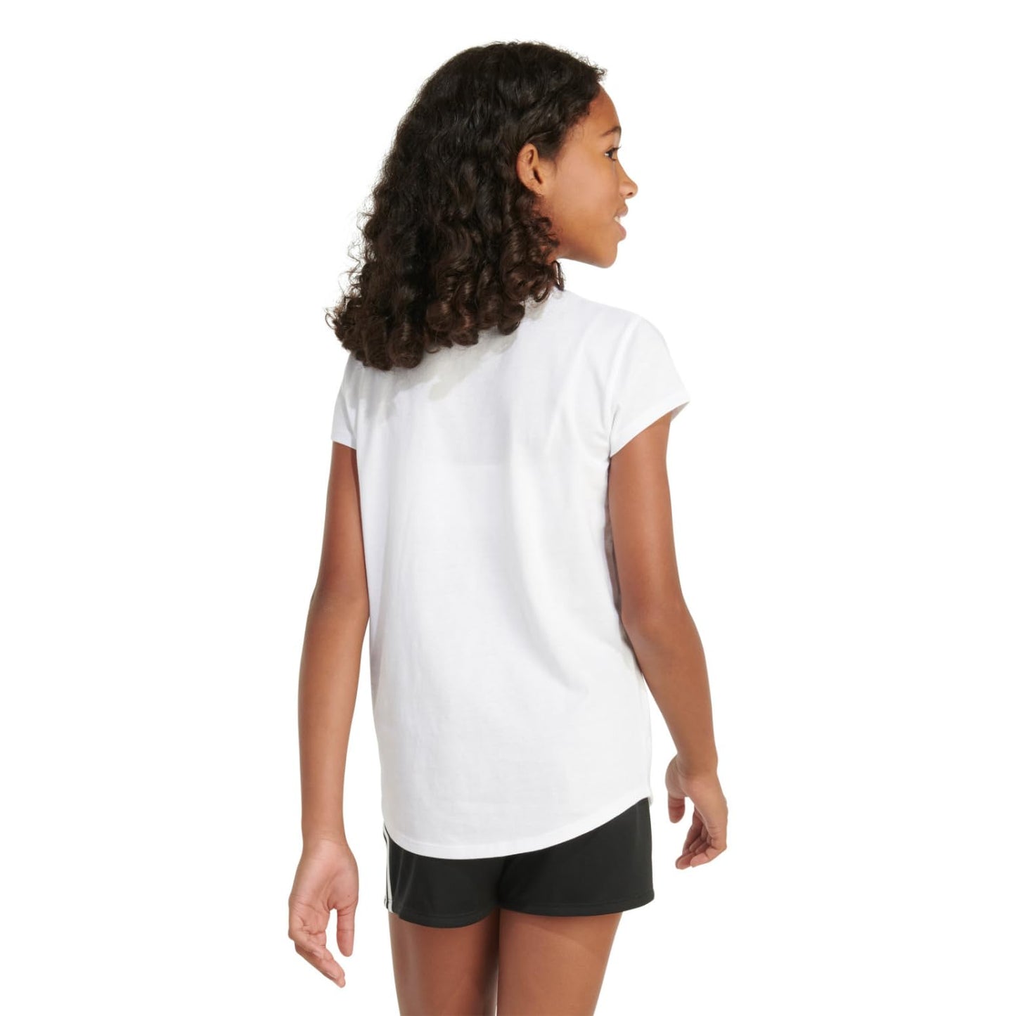 adidas Girls' Short Sleeve Cotton Essential T-Shirt Top - Purcell's Clothing Company - 