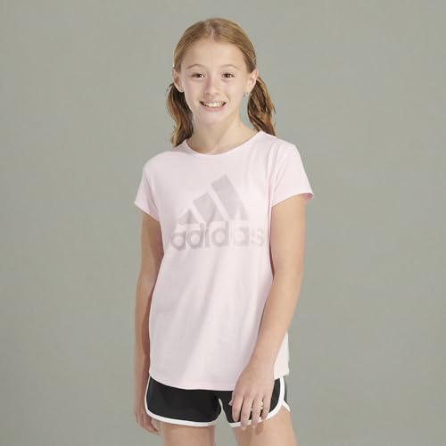 adidas Girls' Short Sleeve Cotton Essential T-Shirt Top - Purcell's Clothing Company - 