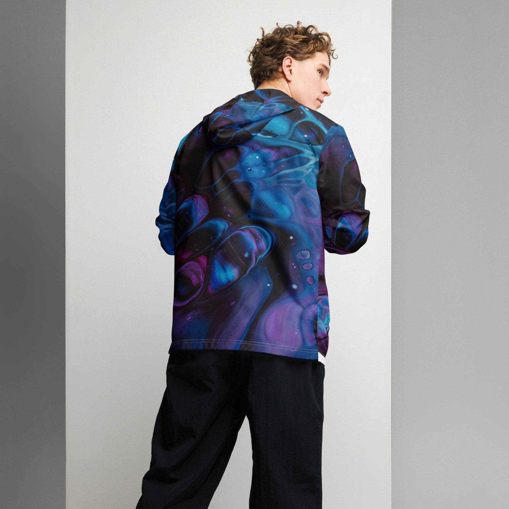 Men’s Galaxy Colored Windbreaker - Purcell's Clothing Company