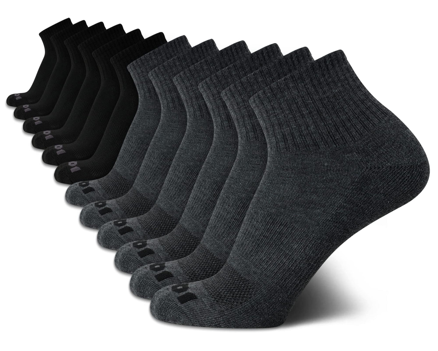 AND1 Quarter Socks (12 Pack) - Purcell's Clothing Company - 