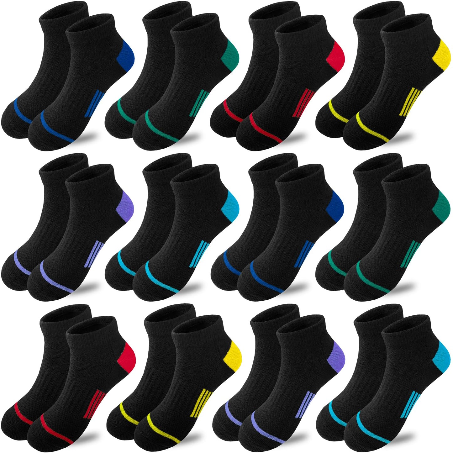 Ankle Athletic Socks (12 Pair) - Purcell's Clothing Company - 