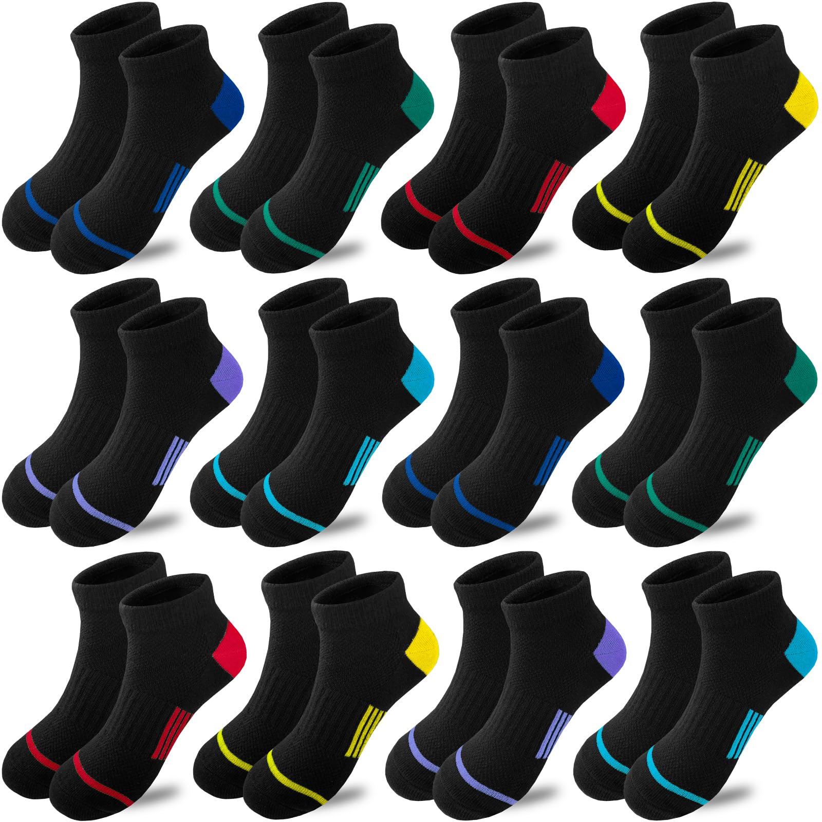 Ankle Athletic Socks (12 Pair) - Purcell's Clothing Company - 