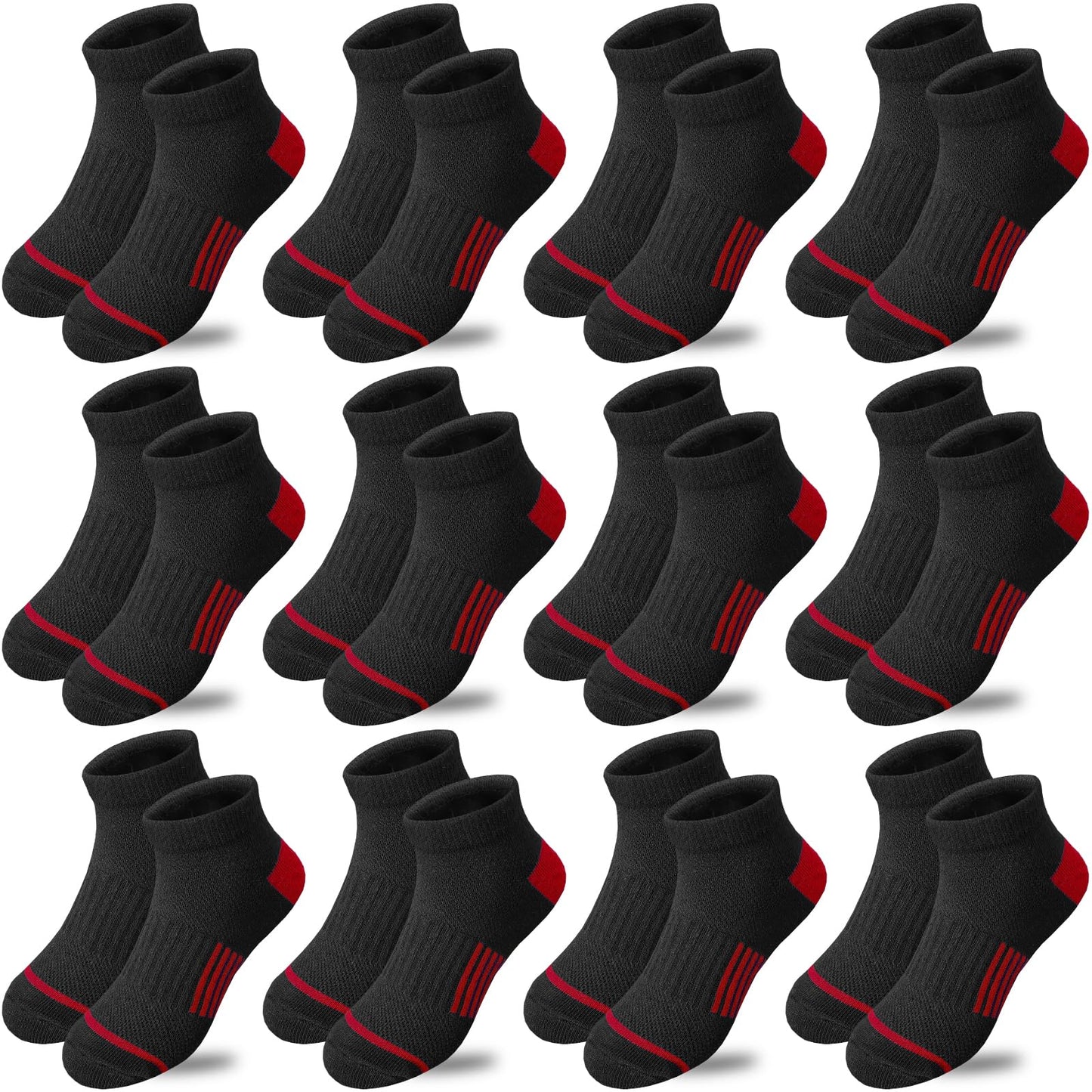 Ankle Athletic Socks (12 Pair) - Purcell's Clothing Company - 