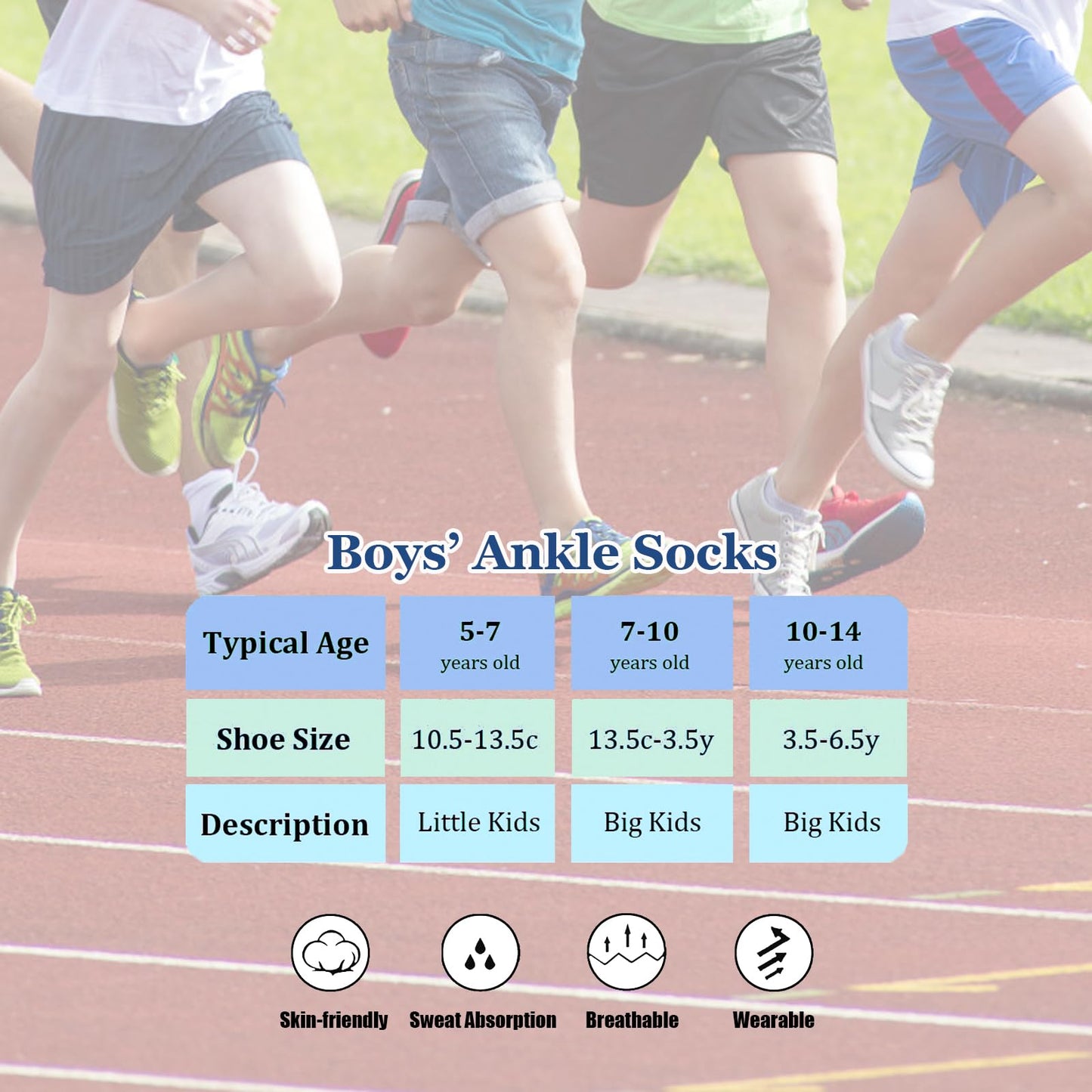 Ankle Athletic Socks (12 Pair) - Purcell's Clothing Company - 