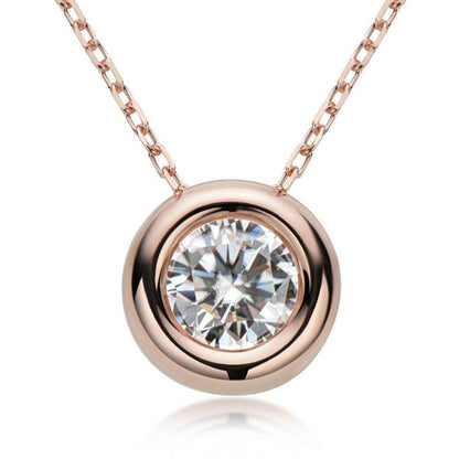 1 Carat Moissanite 925 Sterling Silver Necklace - Purcell's Clothing Company